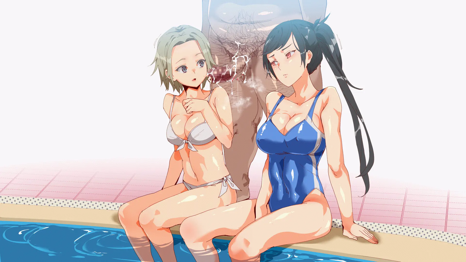 Mukanshin Pool ~Au Onna Zenin, Sekuhara Shihoudai No Aruku Nama Onaho | 무관심 수영장 ~만나는 여자 전원 성희롱 무제한의 걸어다니는 생오나홀 ~